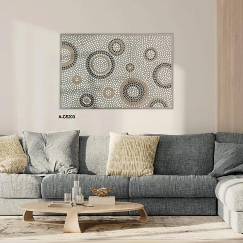 لوحة جدارية عصرية تعتمد فن التنقيط البارز (Dotted...