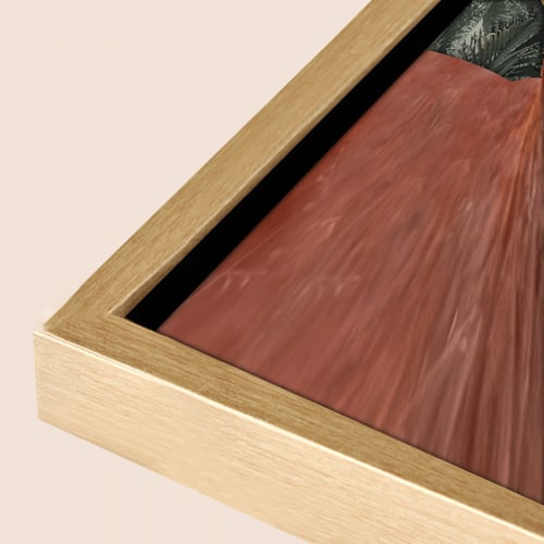 لوحة فنية تصور غزالاً بملامح هادئة وعيون واسعة