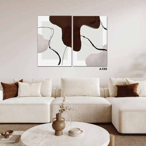 لوحة ثنائية تجريدية