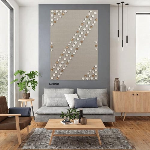 لوحة فنية مبتكرة تعتمد على ترتيب هندسي لبتلات منحو...