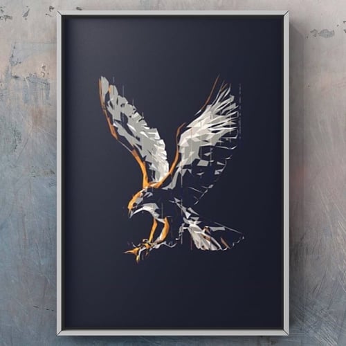 لوحة/ الصقر العربي