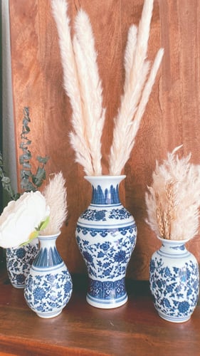 فازة ازرق وسط  3-36C