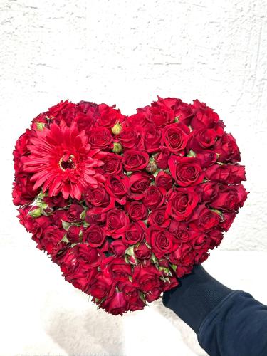 A bouquet of heart-shaped flowers