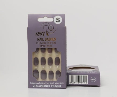 OB One colored nail sticker shine (OB-16) 24 nails