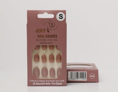 OB One colored nail sticker shine (OB-09) 24 nails