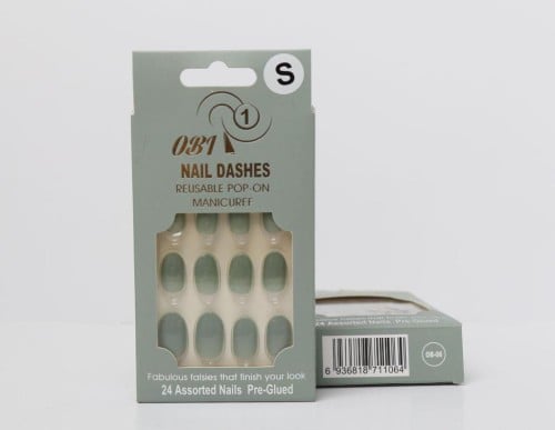 OB One colored nail sticker shine (OB-06) 24 nails