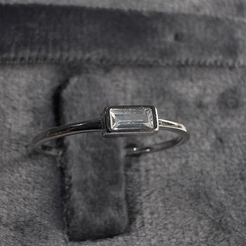 خاتم فضة عيار 925 مرصع بحجر الزركون