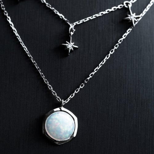 شوكر فضة عيار 925 مرصع بحجر الزركون