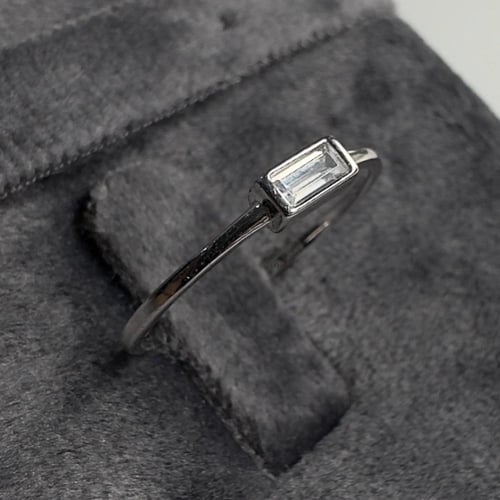 خاتم فضة عيار 925 مرصع بحجر الزركون