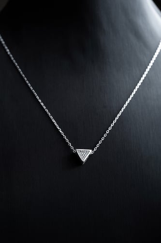 سلسال فضة عيار 925 مرصع بحجر الزركون