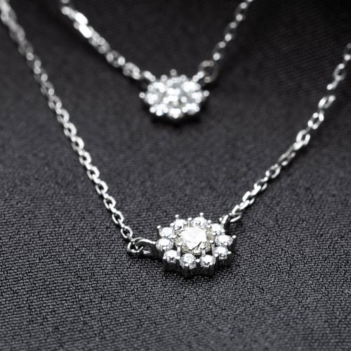 شوكر فضة عيار 925 مرصع بحجر الزركون