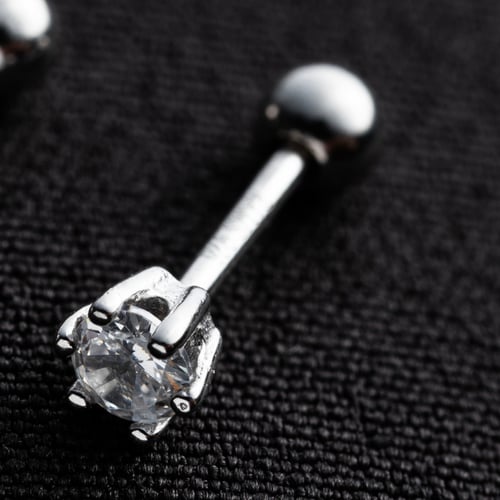 زمام فضة للأنف والفم عيار 925 مرصع بحجر الزركون