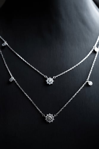 شوكر فضة عيار 925 مرصع بحجر الزركون