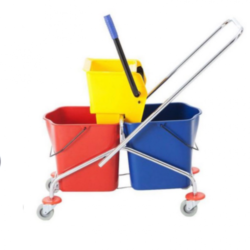 عربة نظافة y1001 حوضين فريم استيل