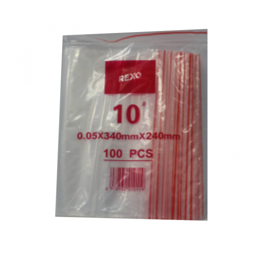 كيس قفل نايلون مقاس 10- 340مل*240مل