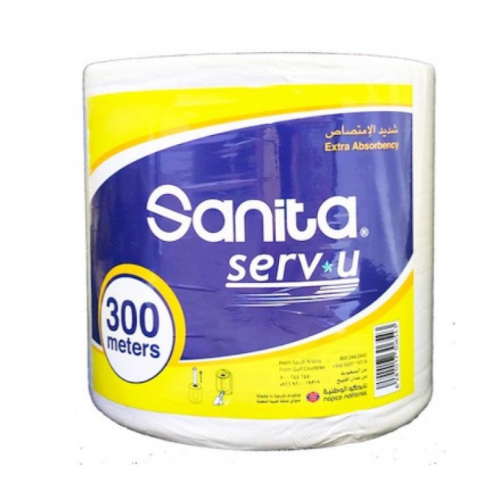 مناديل ماكسي رول سانيتا 300متر ربطة 6 حبات