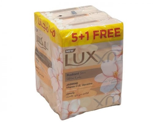 ربطة صابون لوكس قالب 120مل بشرة مثالية 6 حبات