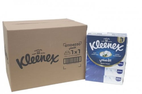 كرتون منديل كلنيكس العلبه 80 منديل مزدوج 36 علبه