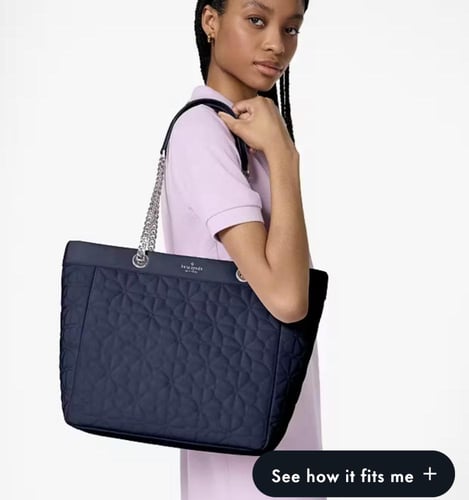 حقيبه كيت سبيد المقاس الكبير لون كحلي Spade Flower