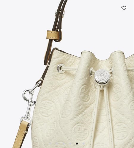 حقيبه توري بورش T MONOGRAM PEBBLE MINI BUCKET