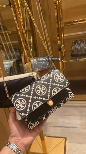 حقيبه توري بورش المقاس الصغير T MONOGRAM