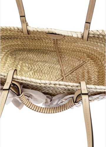 حقيبه توري بورش small straw tote bag