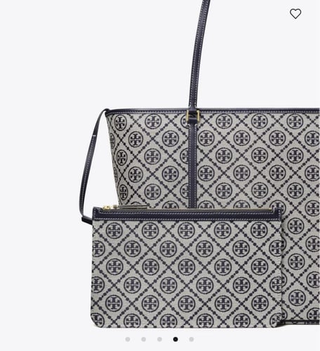 حقيبه توري بورش المقاس الكبير T MONOGRAM ZIP TOTE