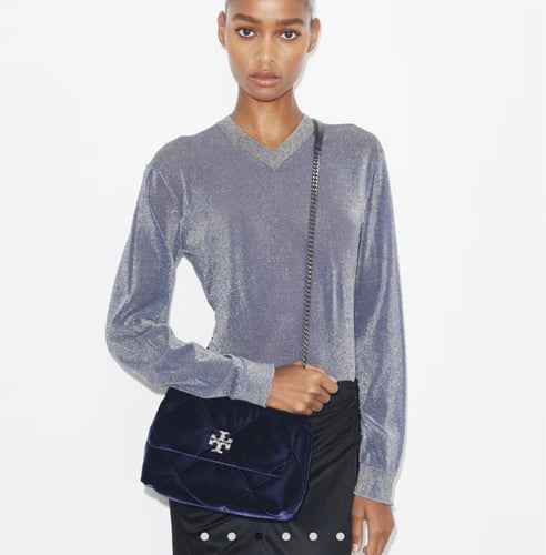 حقيبه توري بورش SMALL KIRA DIAMOND QUILT