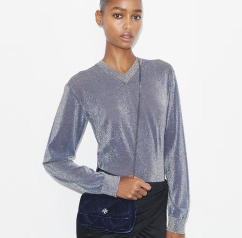 حقيبه توري بورش المقاس الصغير لون كحلي MINI KIRA D...