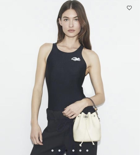 حقيبه توري بورش T MONOGRAM PEBBLE MINI BUCKET