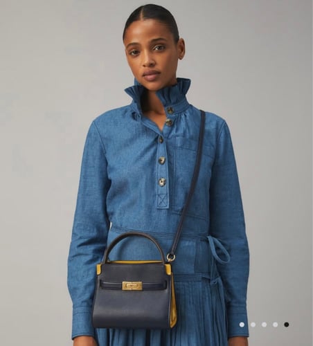 حقيبه توري بورش الحجم الصغير لون كحلي LEE RADZIWIL...