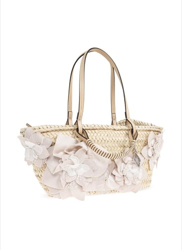 حقيبه توري بورش small straw tote bag