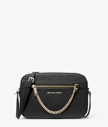 حقيبه مايكل كورس اسود وذهبي Jet Set