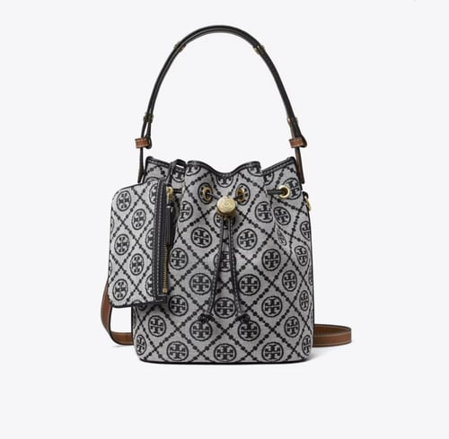 حقيبه توري بورش مقاس وسط T MONOGRAM BUCKET