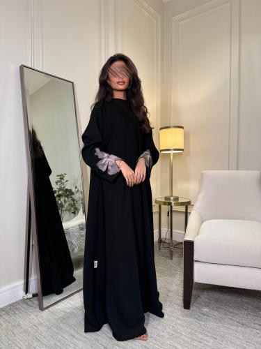 عباية تطريز ورد