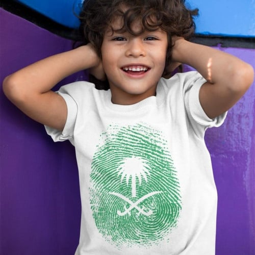 تيشرت أطفال بصمة اليوم الوطني السعودي 92