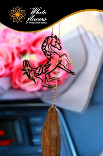 قلادة كِسرة عود الخيل العربي بالاسم