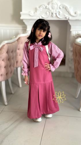 مريول ابتدائي الورود البيضاء D