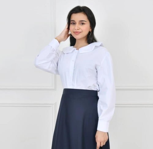 مريول الورود البيضاء_P