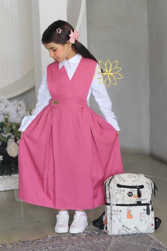 مريول ابتدائي الورود البيضاء_F