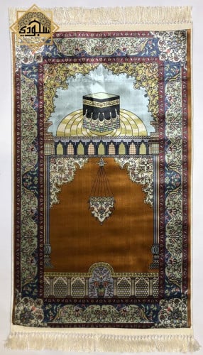 سجادة كالحرير فاخرة - بني