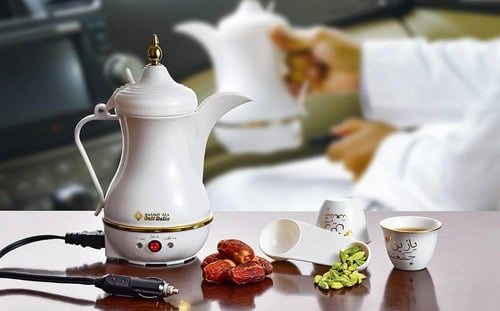 دلة الخليج صانعة القهوة السعودية الكهربائية 400 مل...