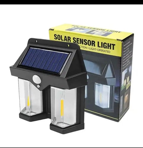 لمبه حساس تعمل بالليل وتشحن بالطاقة الشمسية