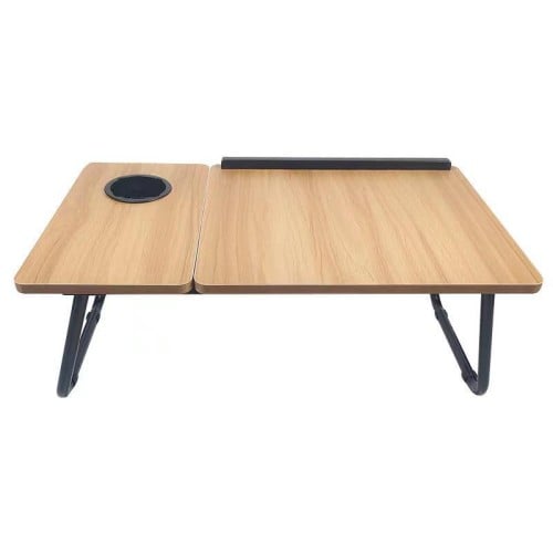 طاولة كمبيوتر ودراسة مريحة متنقلة مع حامل الاكواب