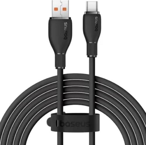 سلك شاحن بيسوس USB الي PD اسود - 1.2 متر