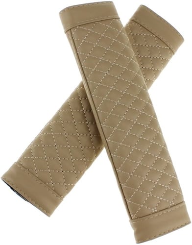 غطاء حزام السيارة دايموند اثنين أمام لون بيج