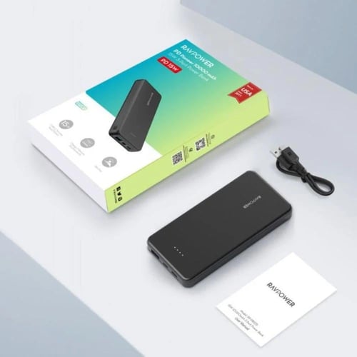 راف بور باور بانك 20K بقوة 15W منفذين USB منفذ PD