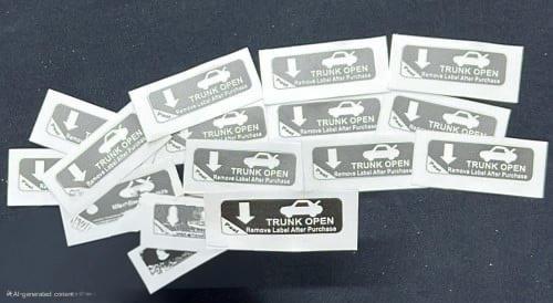 استيكر زر فتح الصندوق