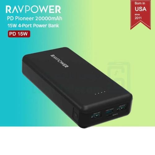 راف بور باور بانك 20K بقوة 15W منفذين USB منفذ PD