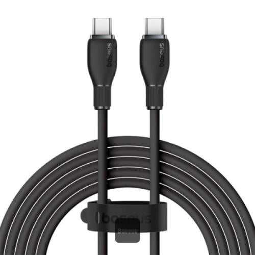 سلك شاحن بيسوس USB-C طول 1.2 متر اسود